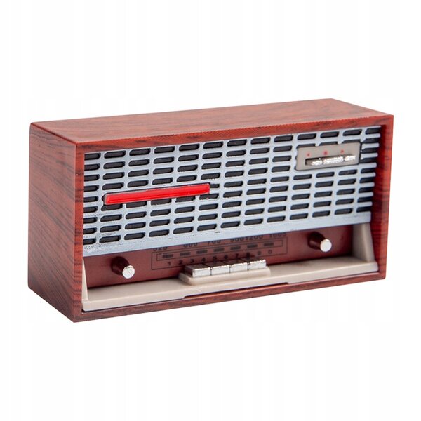 OZDOBA MINIATUROWE RADIO KLASYCZNE DO ARANŻACJI WNĘTRZ