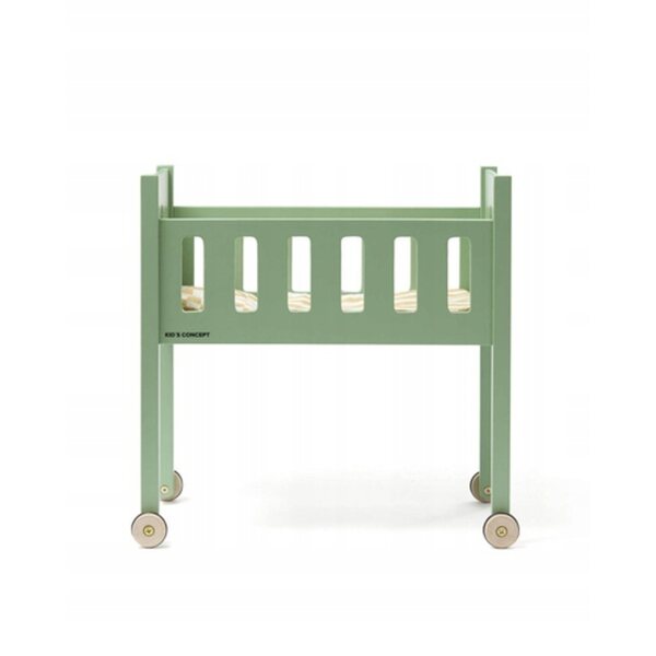 Letto in legno per bambole Kids Concept CARL LARSSON con biancheria multicolore