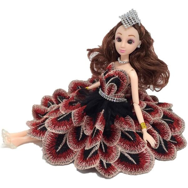 Abito da Bambola Casual con Piume per Bambole 1/6 Altezza 30 cm - Uteruik