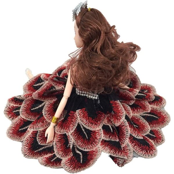 Abito da Bambola Casual con Piume per Bambole 1/6 Altezza 30 cm - Uteruik