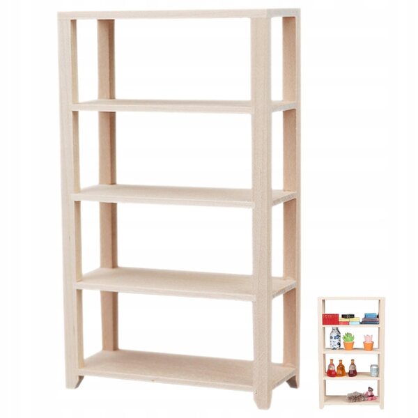 Mini Regal in Legno per Casa delle Bambole - Scaffale Decorativo Realistico