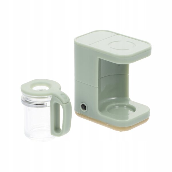 Miniatura realistica di macchina da caffè in plastica per decorazioni e giochi