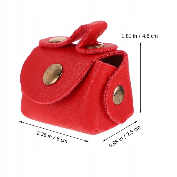 Mini borsa in ecopelle rossa per bambole – accessorio realistico e durevole