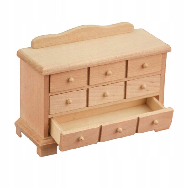 Miniatura mobile in legno per casa delle bambole scala 1:12 - elegante e dettagliato