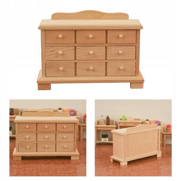 Miniatura mobile in legno per casa delle bambole scala 1:12 - elegante e dettagliato