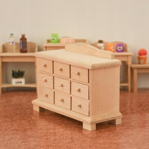 Miniatura mobile in legno per casa delle bambole scala 1:12 - elegante e dettagliato