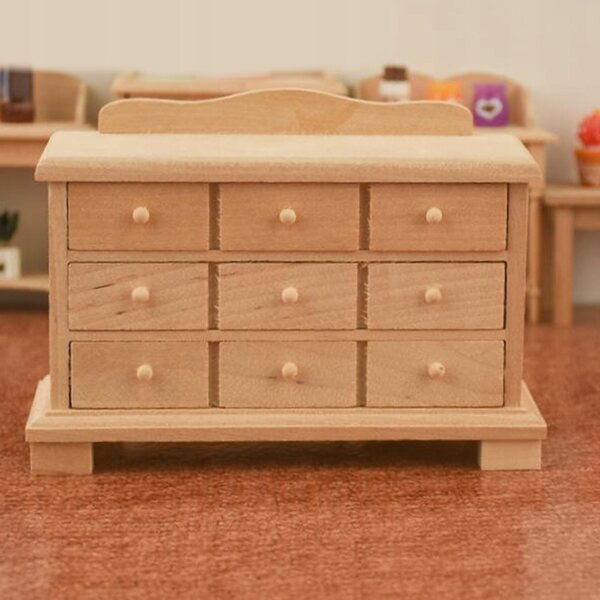 Miniatura mobile in legno per casa delle bambole scala 1:12 - elegante e dettagliato