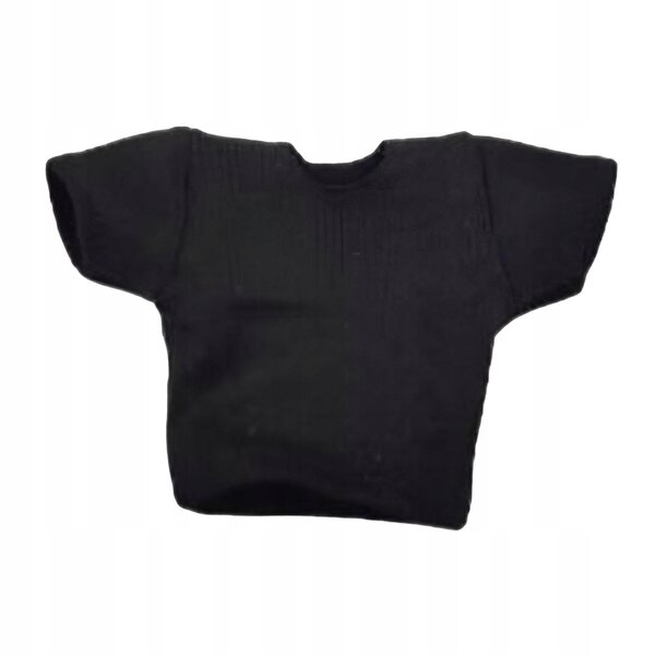 Figur 1/18 Realistisches schwarzes Herren-Kurzarm-T-Shirt für Sammler