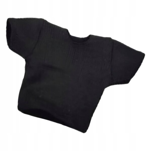 Figur 1/18 Realistisches schwarzes Herren-Kurzarm-T-Shirt für Sammler