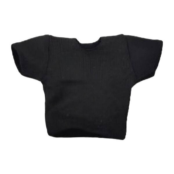 Figur 1/18 Realistisches schwarzes Herren-Kurzarm-T-Shirt für Sammler