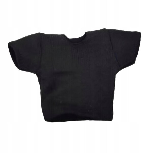 Figur 1/18 Realistisches schwarzes Herren-Kurzarm-T-Shirt für Sammler
