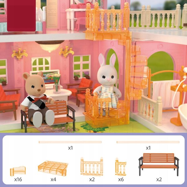Casa delle bambole: un set di accessori per costruire e decorare le stanze delle bambole