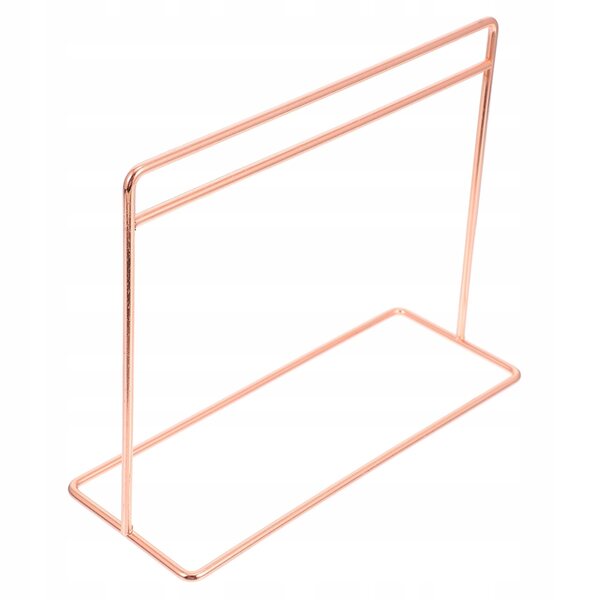Mini Stender Metallizzato Rosa per Abiti delle Bambole 25x21 cm