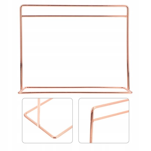 Mini Stender Metallizzato Rosa per Abiti delle Bambole 25x21 cm