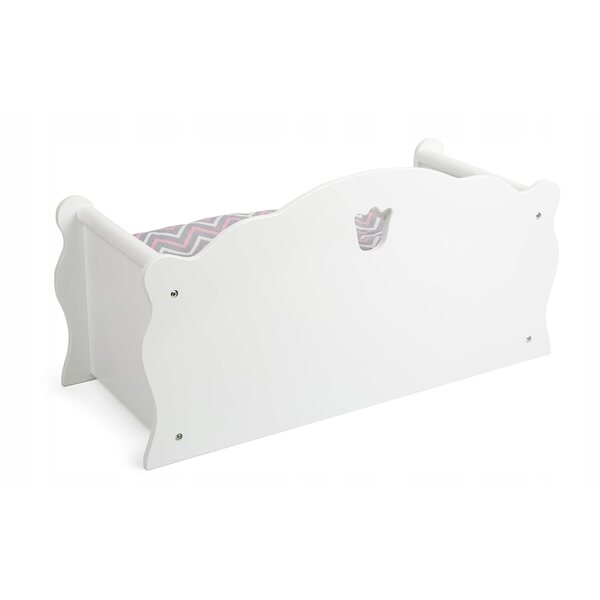 Letto in legno bianco per bambole Small Foot con cassetto contenitore