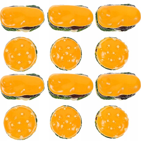 Miniature hamburger realistici 20 pezzi per decorazioni e giochi bambini