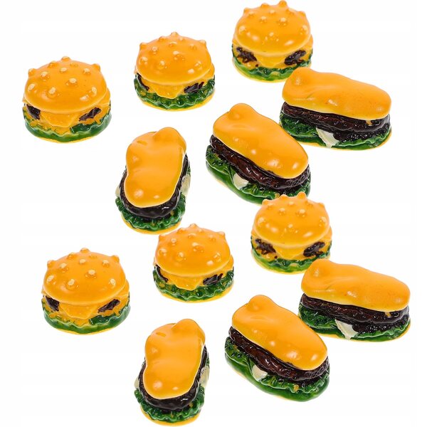 Miniature hamburger realistici 20 pezzi per decorazioni e giochi bambini