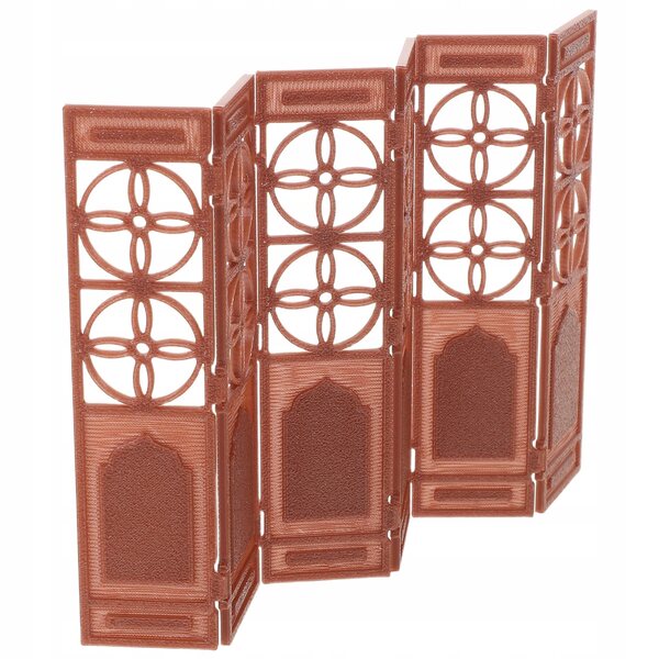 Miniatura parete divisoria orientale marrone in stile cinese classico
