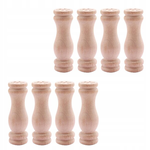 Set 8 Mini Mobili in Legno per Decorazioni e Gioco - Stile Elegante e Naturale