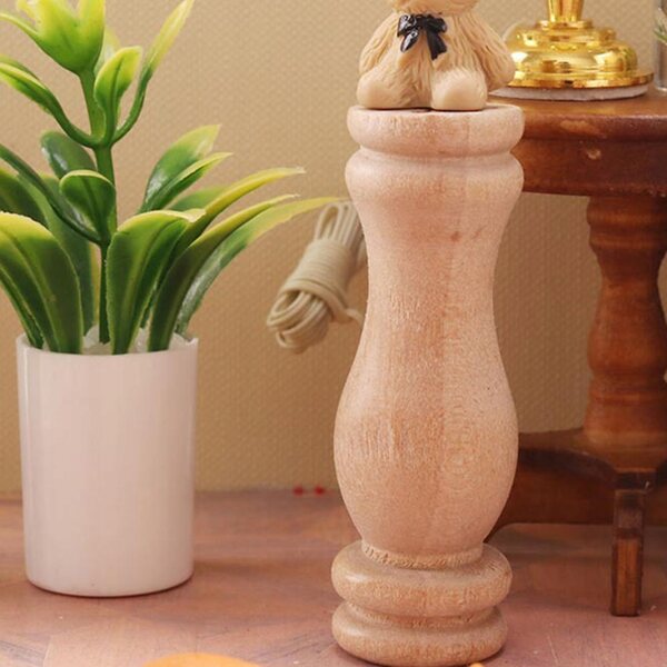 Set 8 Mini Mobili in Legno per Decorazioni e Gioco - Stile Elegante e Naturale