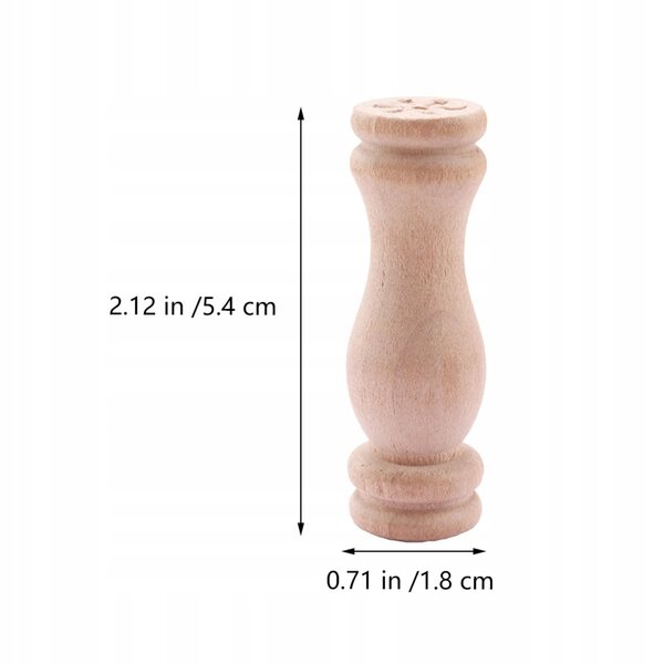 Set 8 Mini Mobili in Legno per Decorazioni e Gioco - Stile Elegante e Naturale