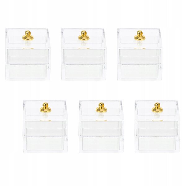 Lot de 10 mini boîtes transparentes Home Sweet pour poupées en plastique