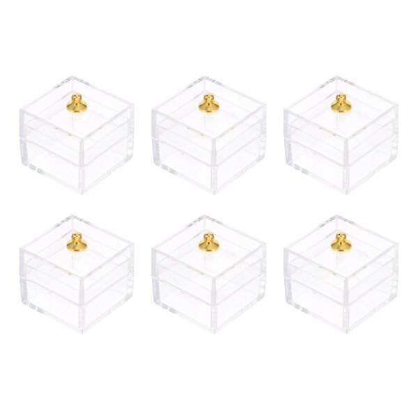 Lot de 10 mini boîtes transparentes Home Sweet pour poupées en plastique