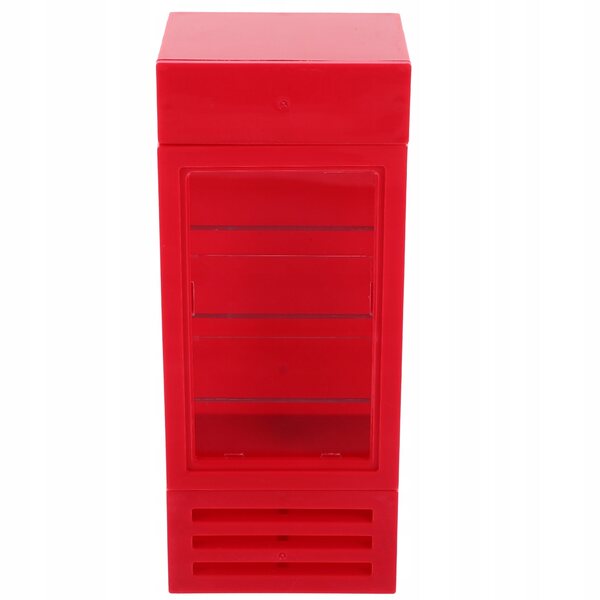 Mini congelatore per casa delle bambole, rosso, realistico e sicuro per i bambini