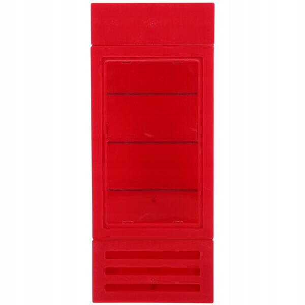 Mini congelatore per casa delle bambole, rosso, realistico e sicuro per i bambini