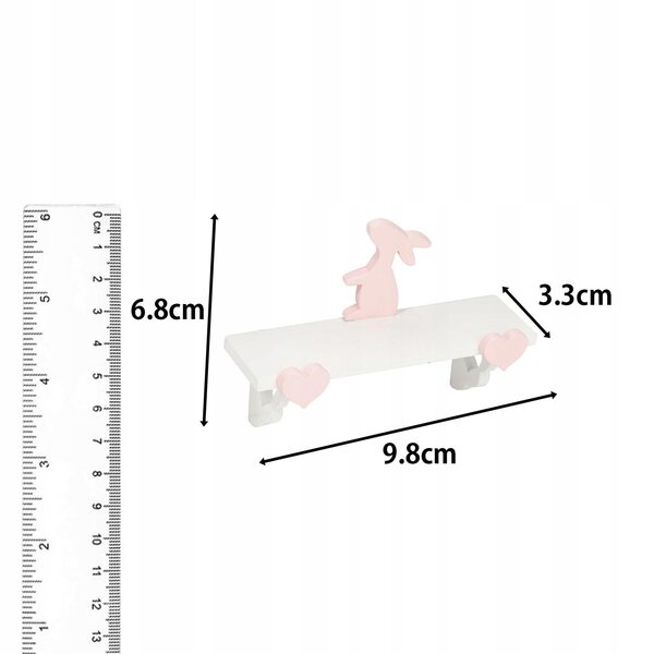 Scaffale da Parete in Legno per Casa delle Bambole Scala 1/12 Decorativo