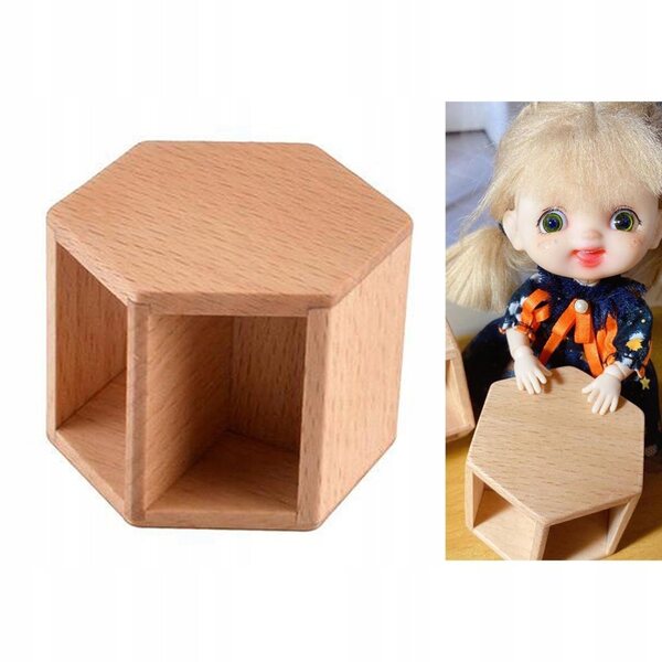 Miniatura tavolino in legno per casa delle bambole 1:12 - accessorio artigianale