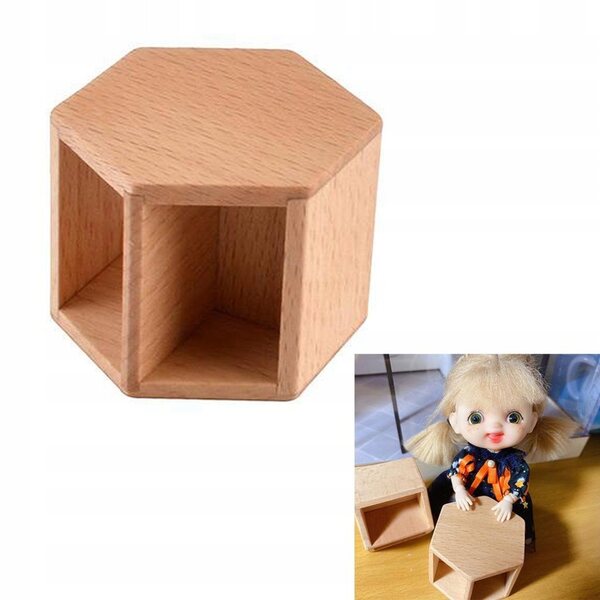 Miniatura tavolino in legno per casa delle bambole 1:12 - accessorio artigianale