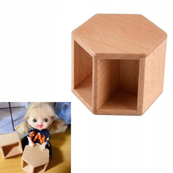 Miniatura tavolino in legno per casa delle bambole 1:12 - accessorio artigianale