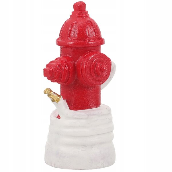 Dekorativer Mini-Feuerhydrant aus rotem Kunstharz für Miniaturgärten und -landschaften