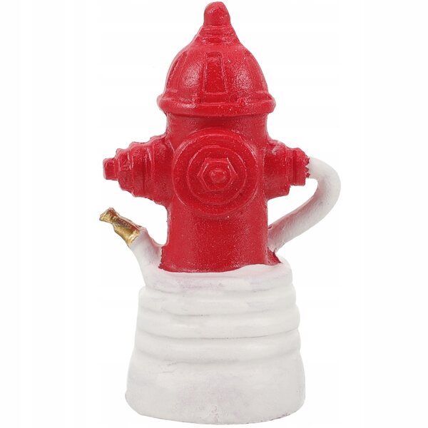 Dekorativer Mini-Feuerhydrant aus rotem Kunstharz für Miniaturgärten und -landschaften