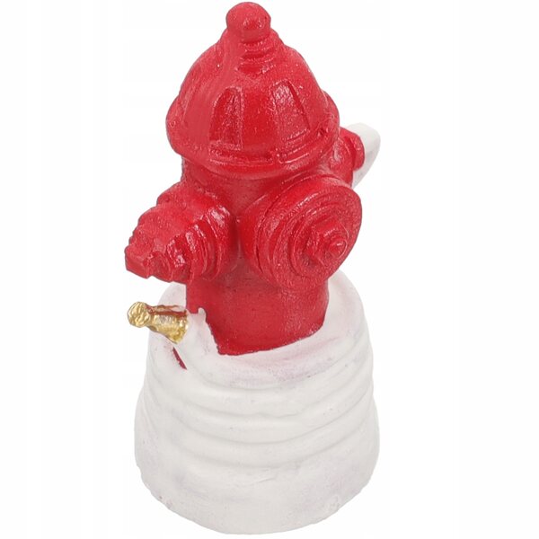 Dekorativer Mini-Feuerhydrant aus rotem Kunstharz für Miniaturgärten und -landschaften