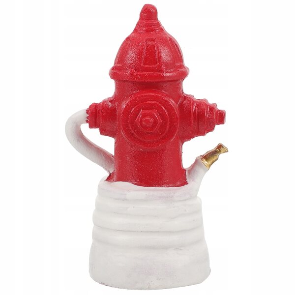 Dekorativer Mini-Feuerhydrant aus rotem Kunstharz für Miniaturgärten und -landschaften
