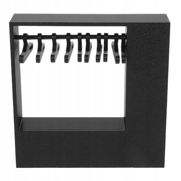 17-cm-Puppenschrank mit schwarzen Kunststoff-Kleiderbügeln, tragbarer Kleiderschrank für das Kinderzimmer