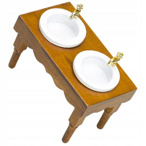 Miniatur-Holzwaschbecken für Puppenhäuser, elegant und realistisch