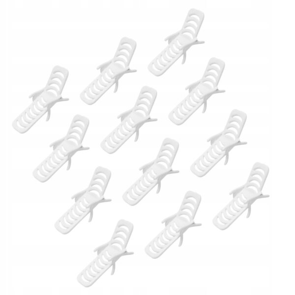 Set 12 Mini Sedie da Spiaggia in PVC Bianche per Casa delle Bambole