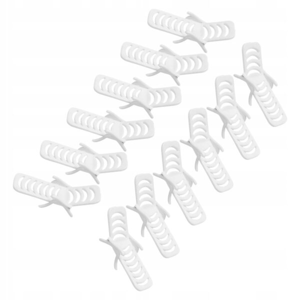 Set 12 Mini Sedie da Spiaggia in PVC Bianche per Casa delle Bambole