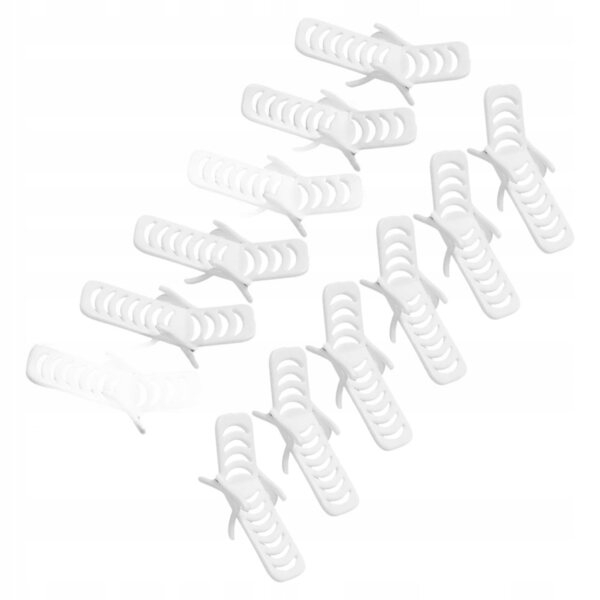 Set 12 Mini Sedie da Spiaggia in PVC Bianche per Casa delle Bambole