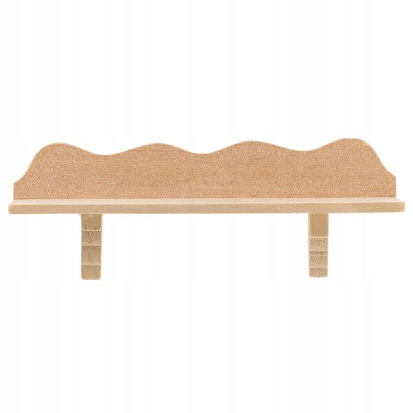 Mini scaffale da parete in legno per decorazione casa delle bambole 9,9x3,6x2,1 cm