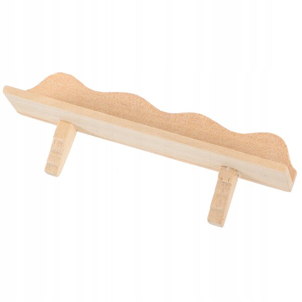 Mini scaffale da parete in legno per decorazione casa delle bambole 9,9x3,6x2,1 cm