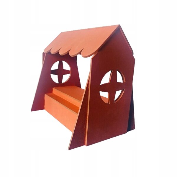 1:12 Modell-Ausstellungsregal aus Holz für Puppenhäuser und Miniaturen
