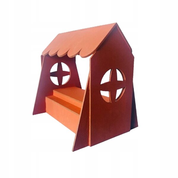 1:12 Modell-Ausstellungsregal aus Holz für Puppenhäuser und Miniaturen