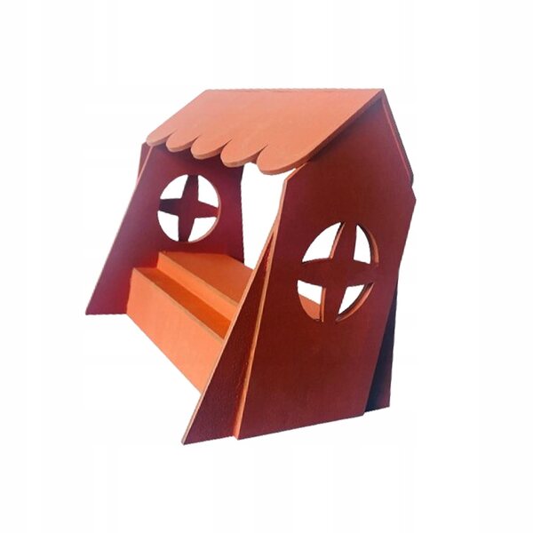 1:12 Modell-Ausstellungsregal aus Holz für Puppenhäuser und Miniaturen