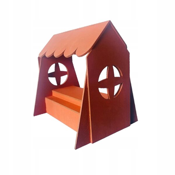 1:12 Modell-Ausstellungsregal aus Holz für Puppenhäuser und Miniaturen
