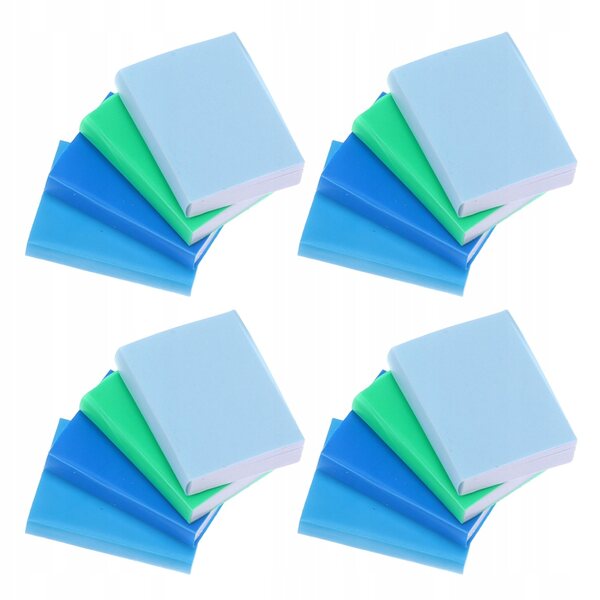 16 Mini-Bücher aus farbigem Papier für Puppenhäuser, realistisch und kompakt