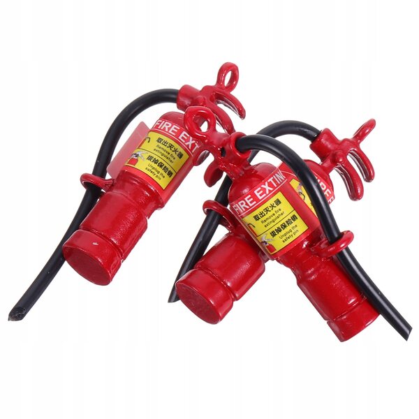 Set 3 Miniature Modelli Pompa Antincendio in Ferro per Casa delle Bambole
